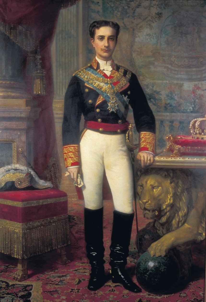 阿方索十二世的肖像（1857-1885），19世纪后半期（绘画 作者 Raimundo de Madrazo y Garreta