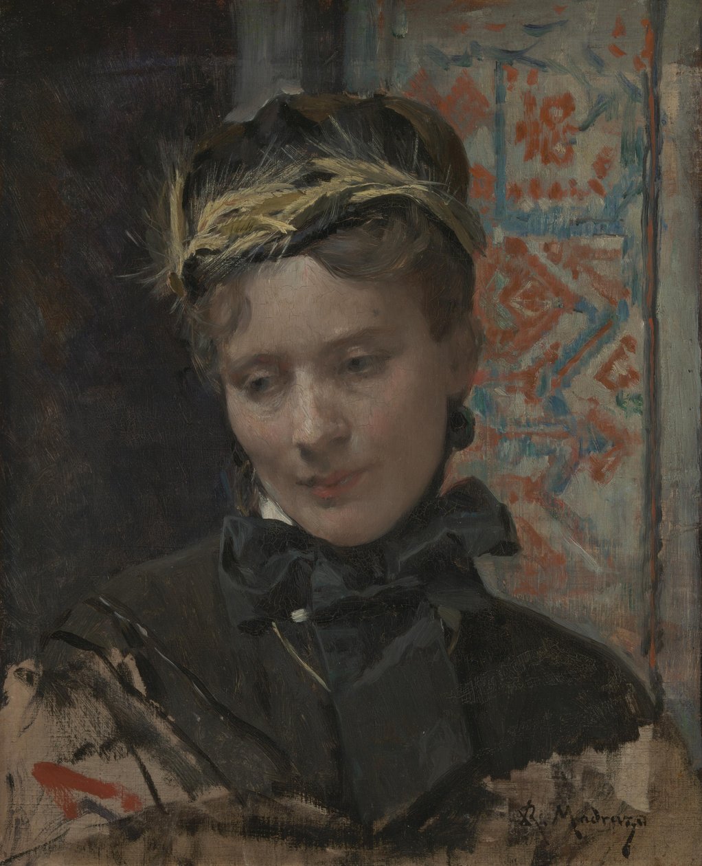 夫人的画像，1885年至1896年 作者 Raimundo de Madrazo y Garreta