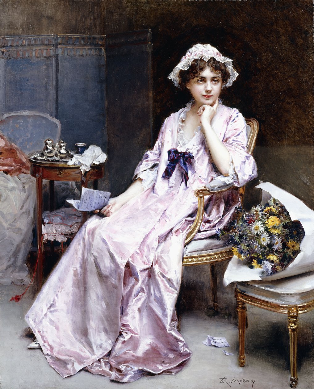 勉强的情妇 作者 Raimundo de Madrazo y Garreta
