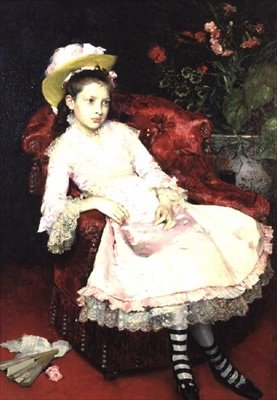 粉红色的年轻女士 作者 Raimundo de Madrazo y Garreta