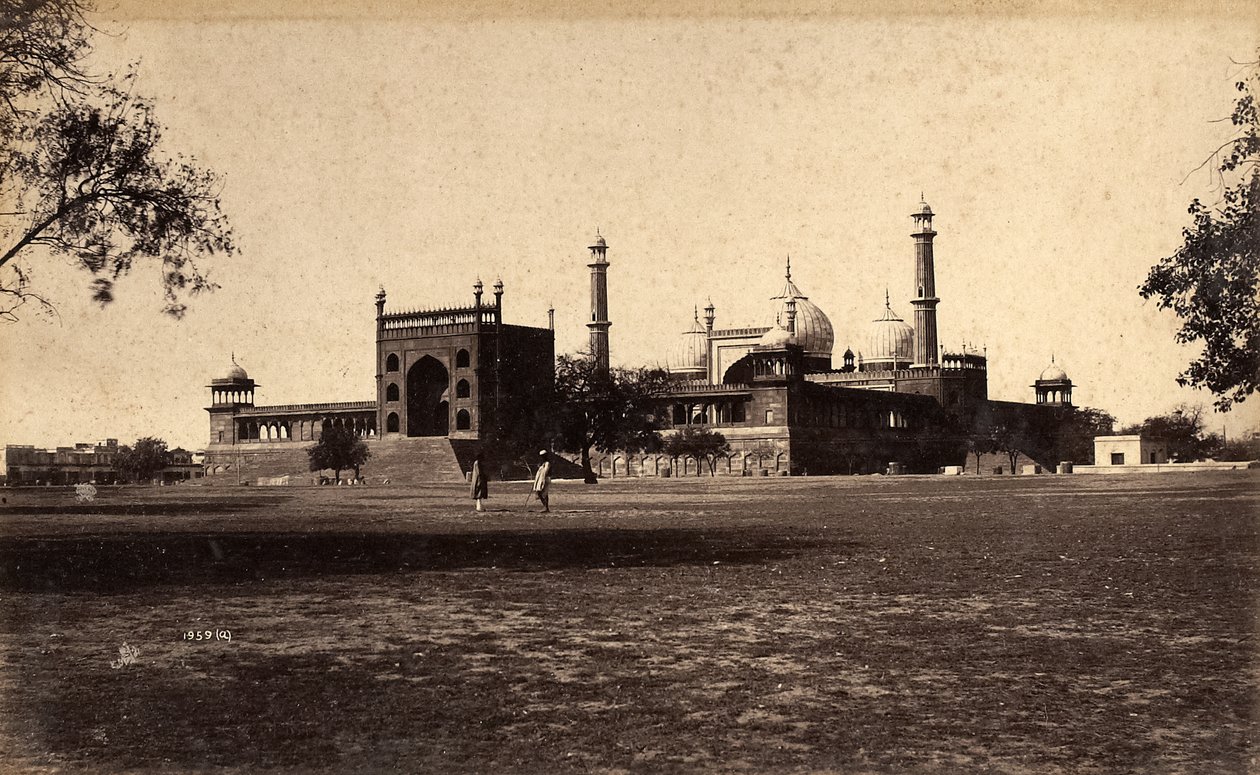 杰玛清真寺清真寺，德里，1886年 作者 拉贾·迪恩·达亚尔（Raja Deen Dayal）