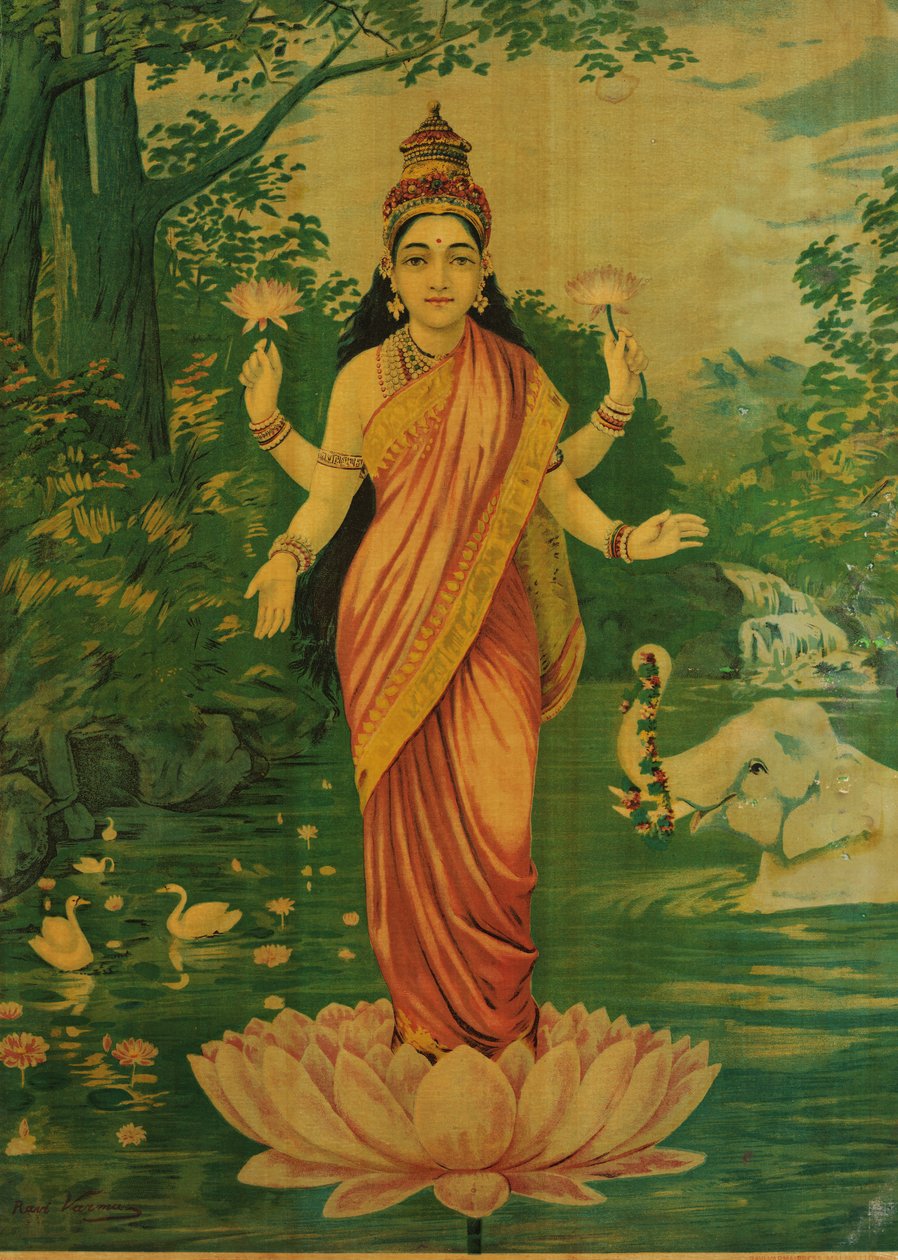 拉克希米》，拉贾-拉维-瓦尔玛著，拉维-瓦尔玛出版社，1930 年代 作者 拉贾·拉维·瓦尔玛