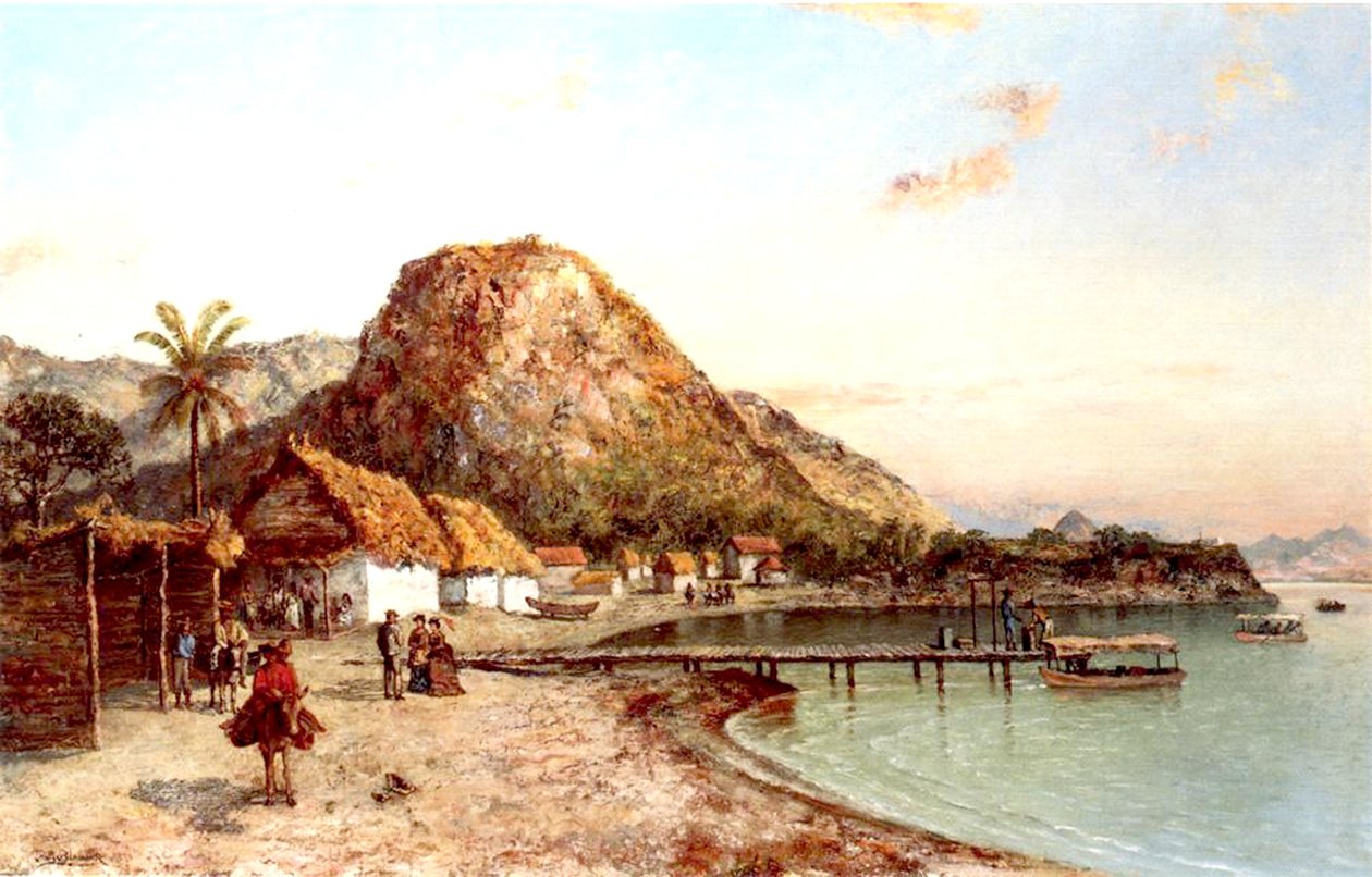 沿海风光，牙买加，1875年 作者 拉尔夫·阿尔伯特·布莱克洛克