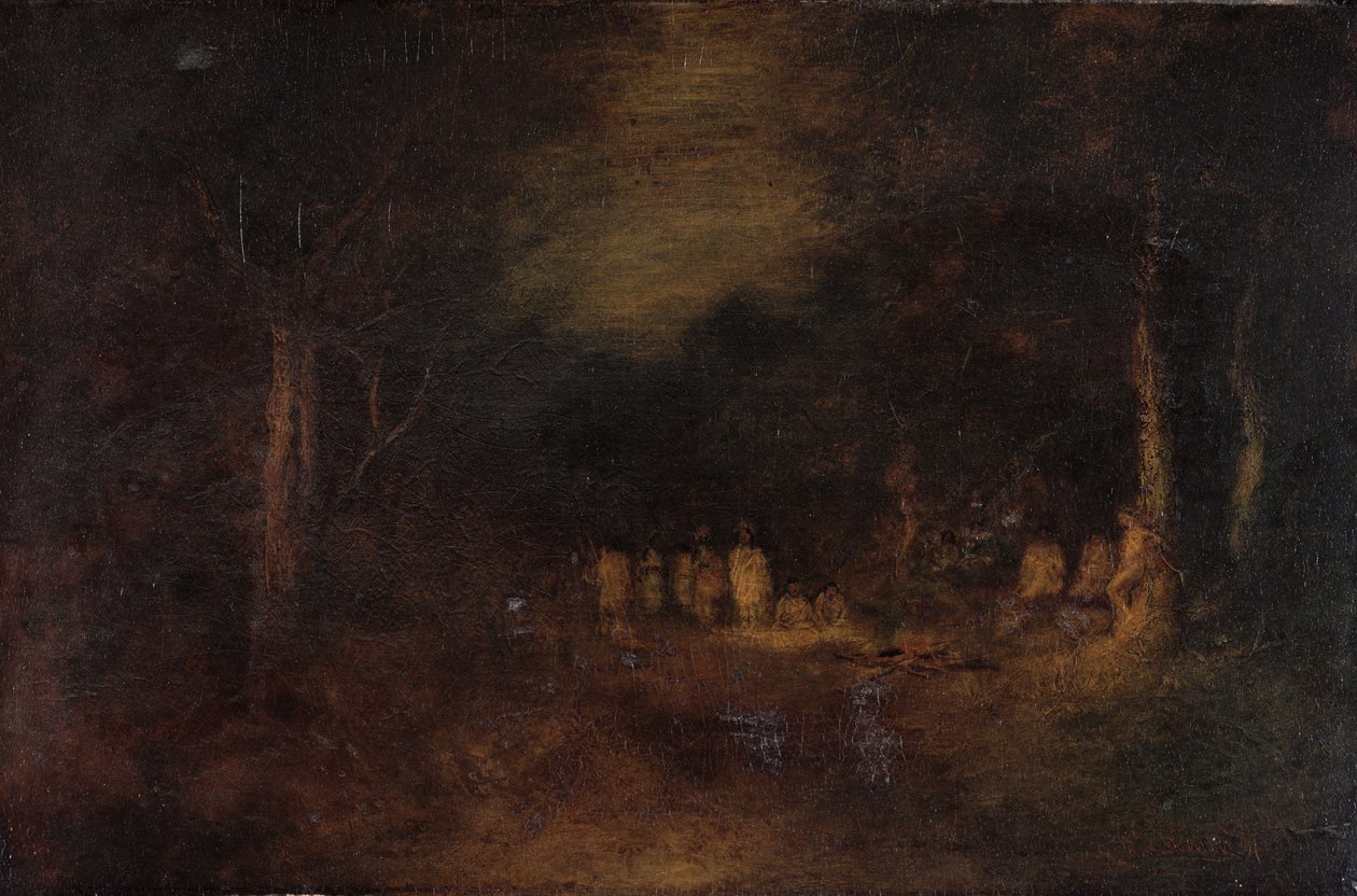 俘虏，1879年 作者 拉尔夫·阿尔伯特·布莱克洛克
