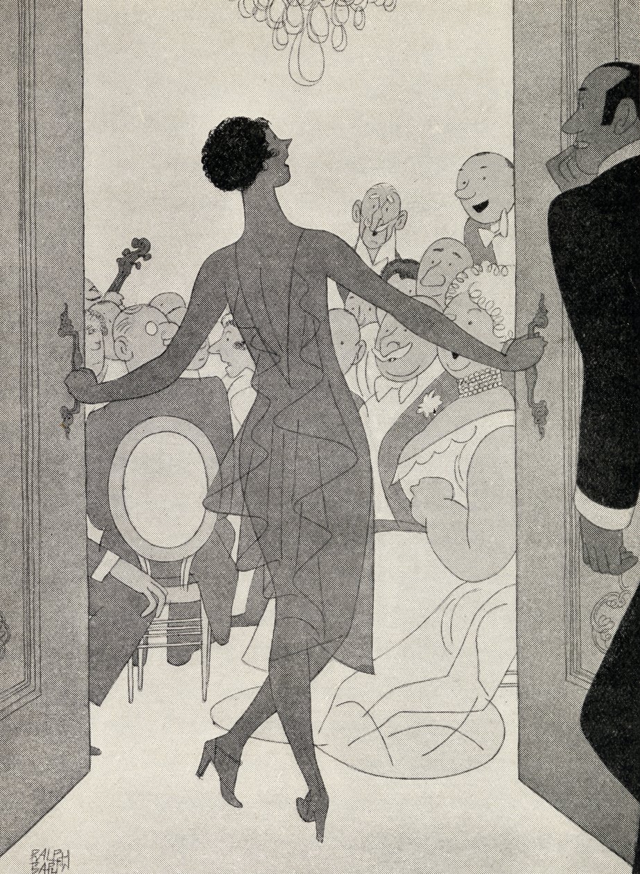 1928年出版的Anita Loos的&39;But Gentlemen Marry Brunettes&39;的正面插图 作者 拉尔夫·巴顿