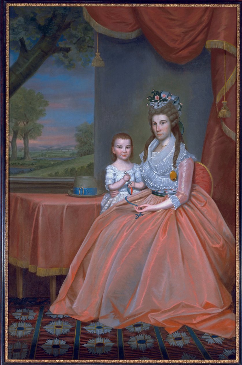 Elijah Boardman夫人和她的儿子，William Whiting Boardman，c.1796 作者 拉尔夫·厄尔
