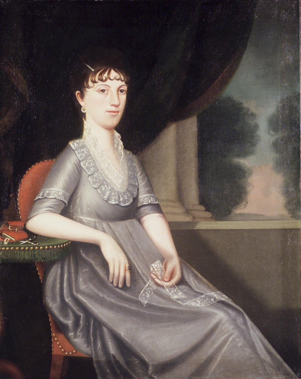 Ebenezer Porter夫人（Lucy Patty Pierce Merwin）c.1804 作者 拉尔夫·伊莱瑟·怀特赛德伯爵