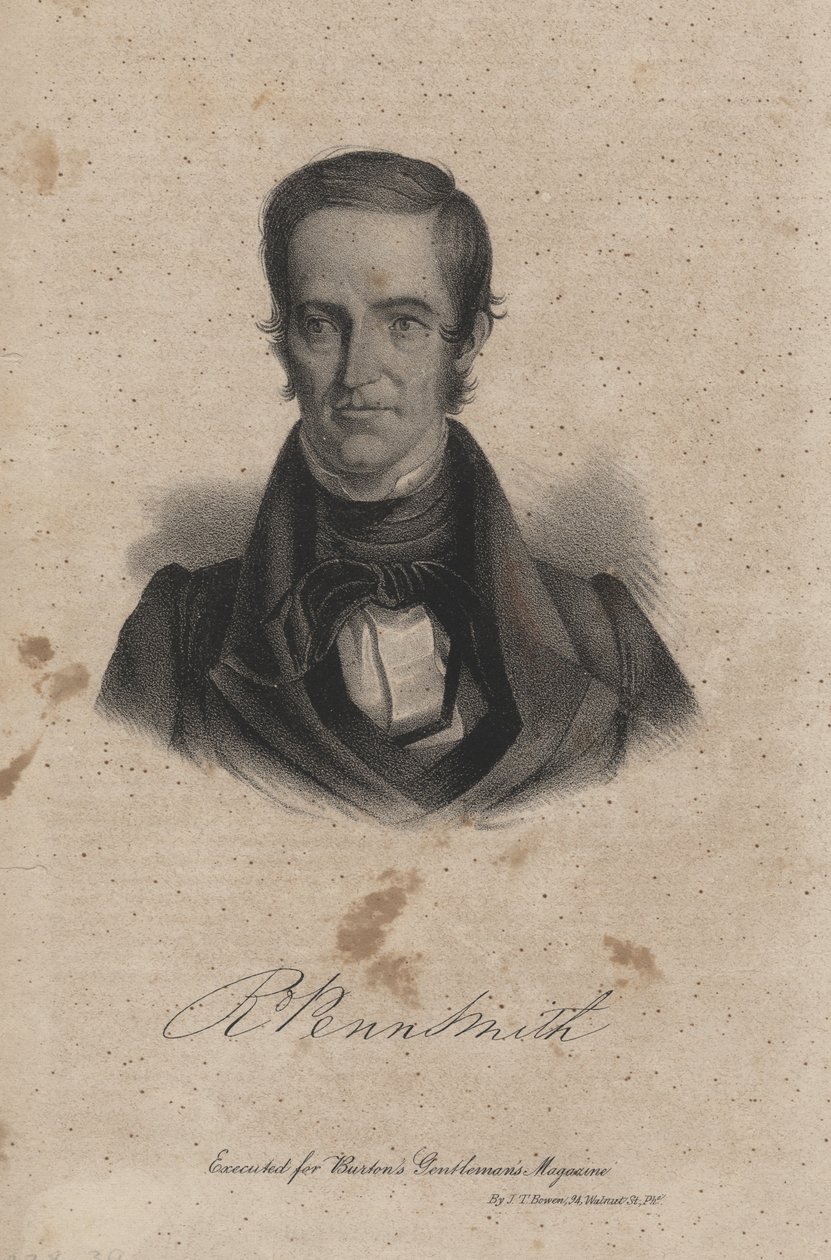 R. Penn Smith，JT Bowen为&39;Burton&39;s Gentlemen&39;s Magazine&39;拍摄的版画，1838年 作者 拉尔夫·特隆布利