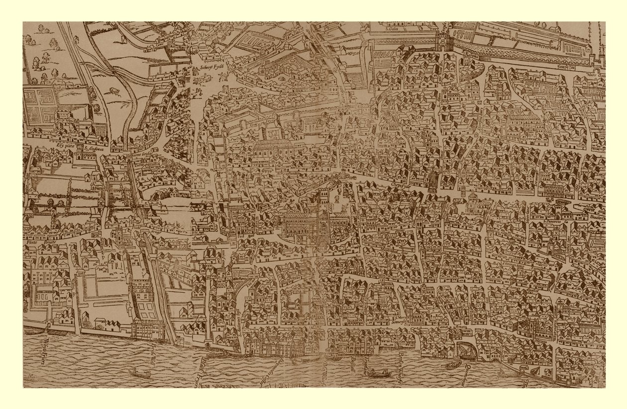 我们的城市，c1560-1620，1886年 作者 拉尔夫·阿加斯（Ralph Agas）