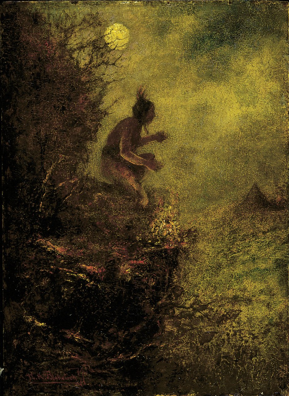 信号之火，1885-1890。 作者 拉尔夫·阿尔伯特·布莱克洛克