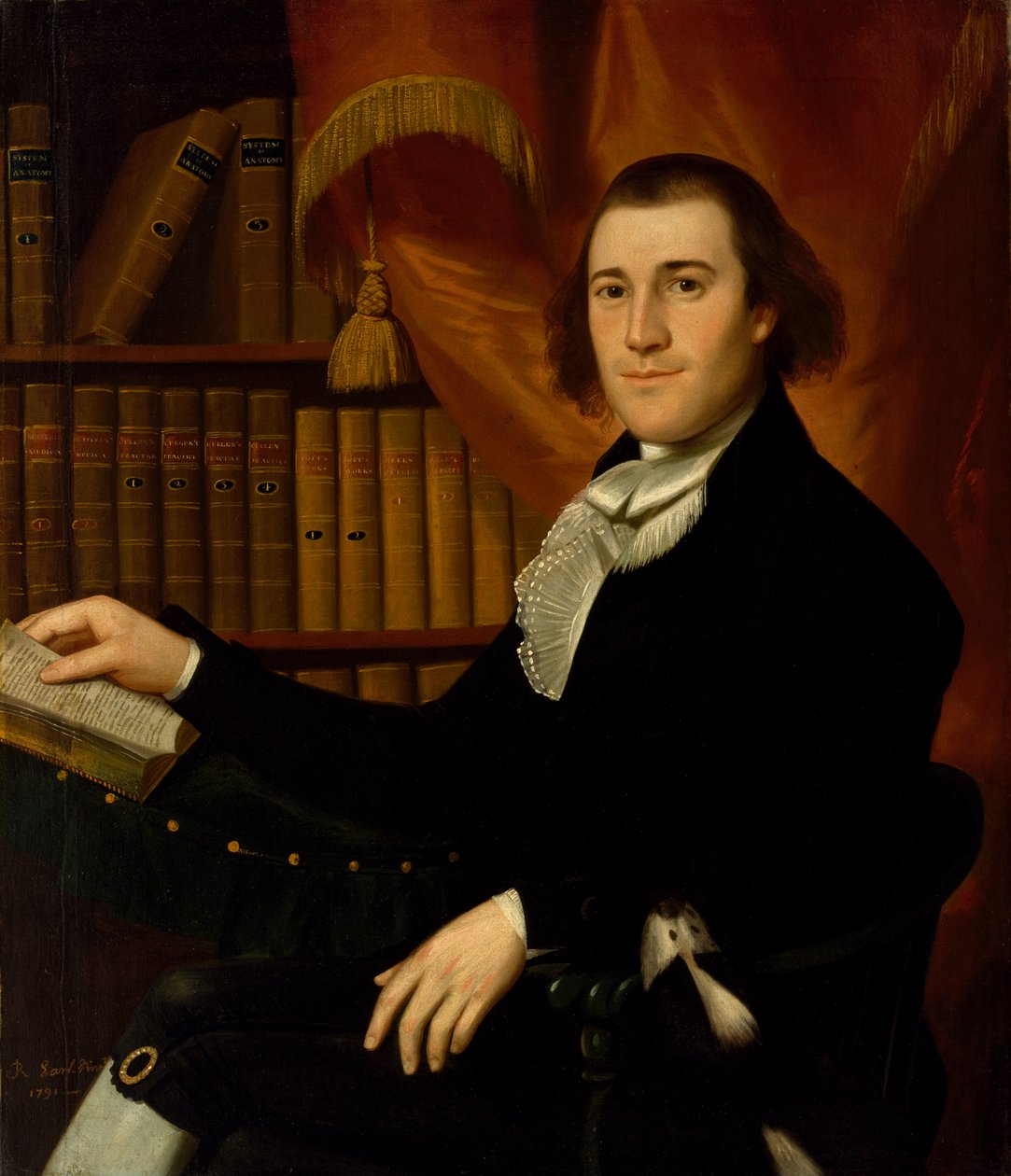Mason Fitch Cogswell博士的肖像，1791年 作者 拉尔夫·厄尔