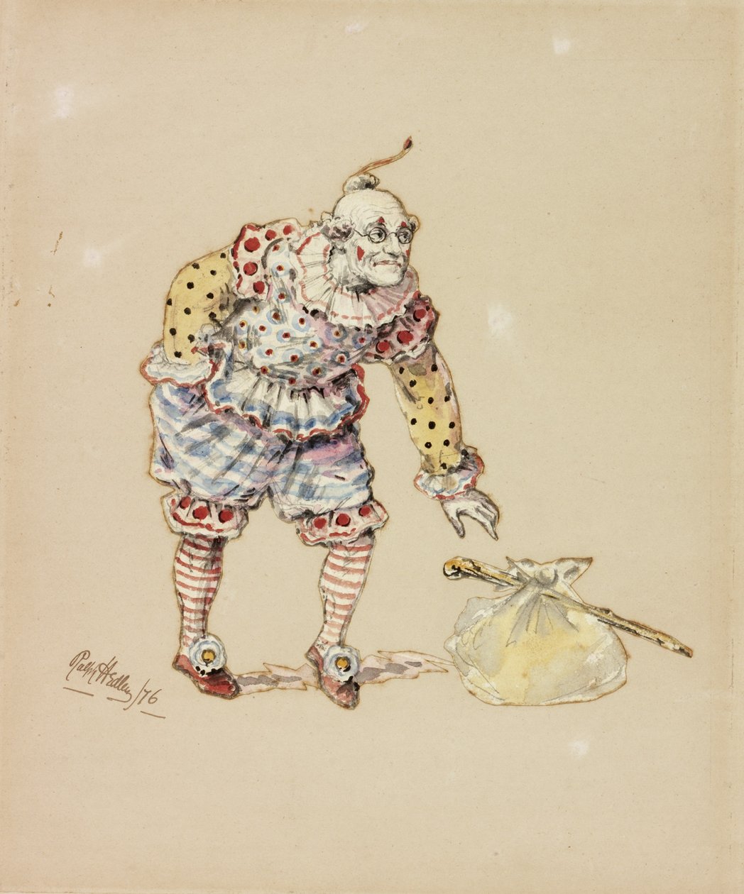 Billy Purvis偷了捆绑，1876年（铅笔和纸上的wc） 作者 拉尔夫·赫德利