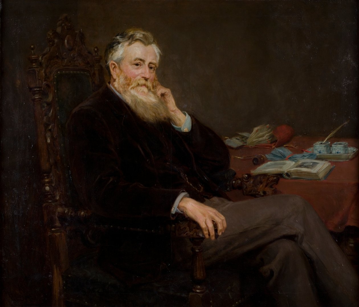 Spence Watson的肖像，1897年 作者 拉尔夫·赫德利