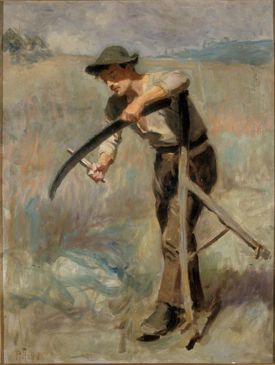 锐化镰刀，1897年 作者 拉尔夫·赫德利