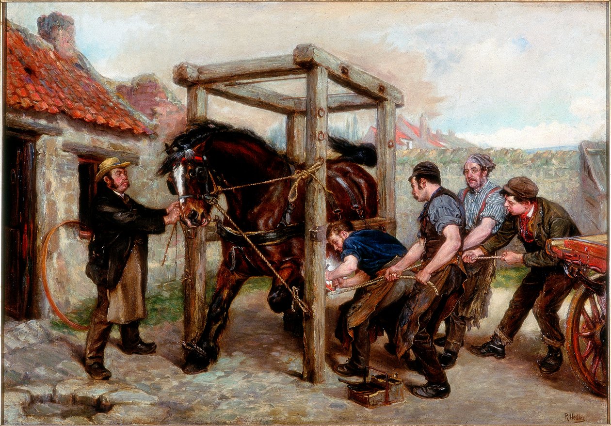 在1888-90赛季对Bay Mare进行擦伤 作者 拉尔夫·赫德利