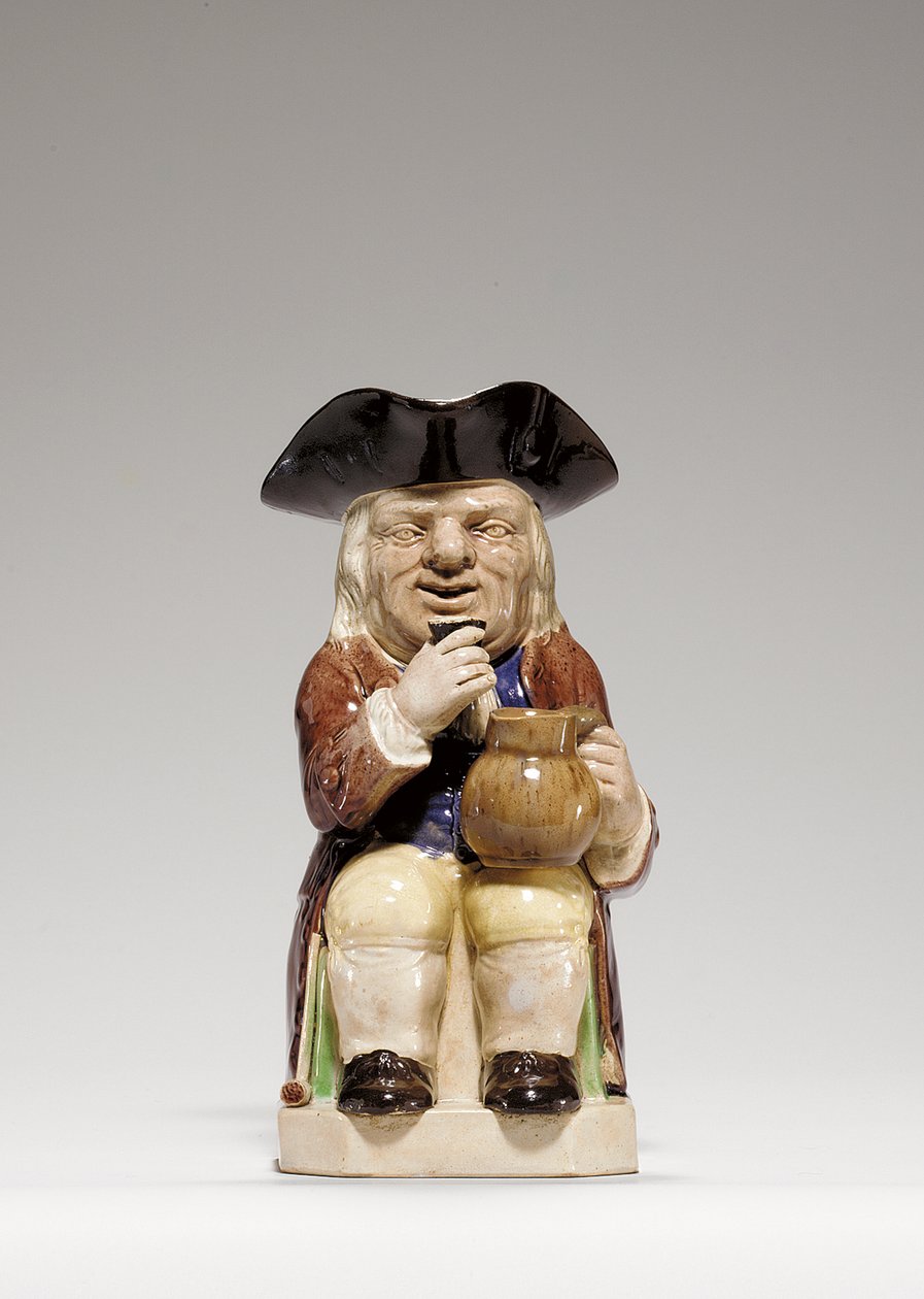 斯塔福德郡奶油制品Toby-jug，c.1785 作者 拉尔夫·小伍德