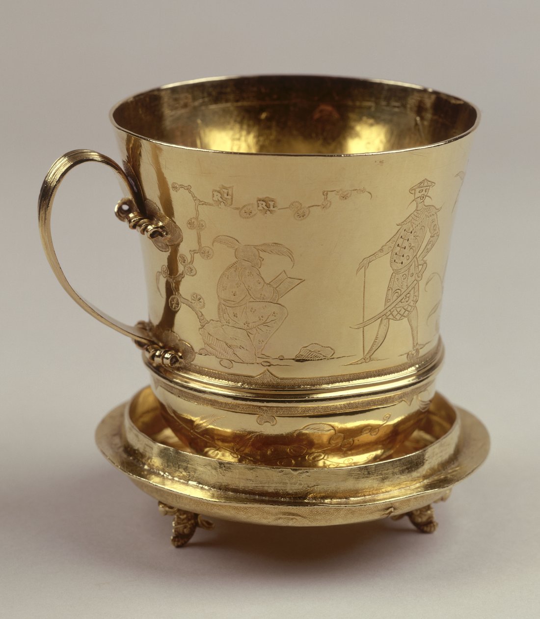 金巧克力杯，c.1685（银）（见 208937） 作者 拉尔夫·雷克（Ralph Leake）