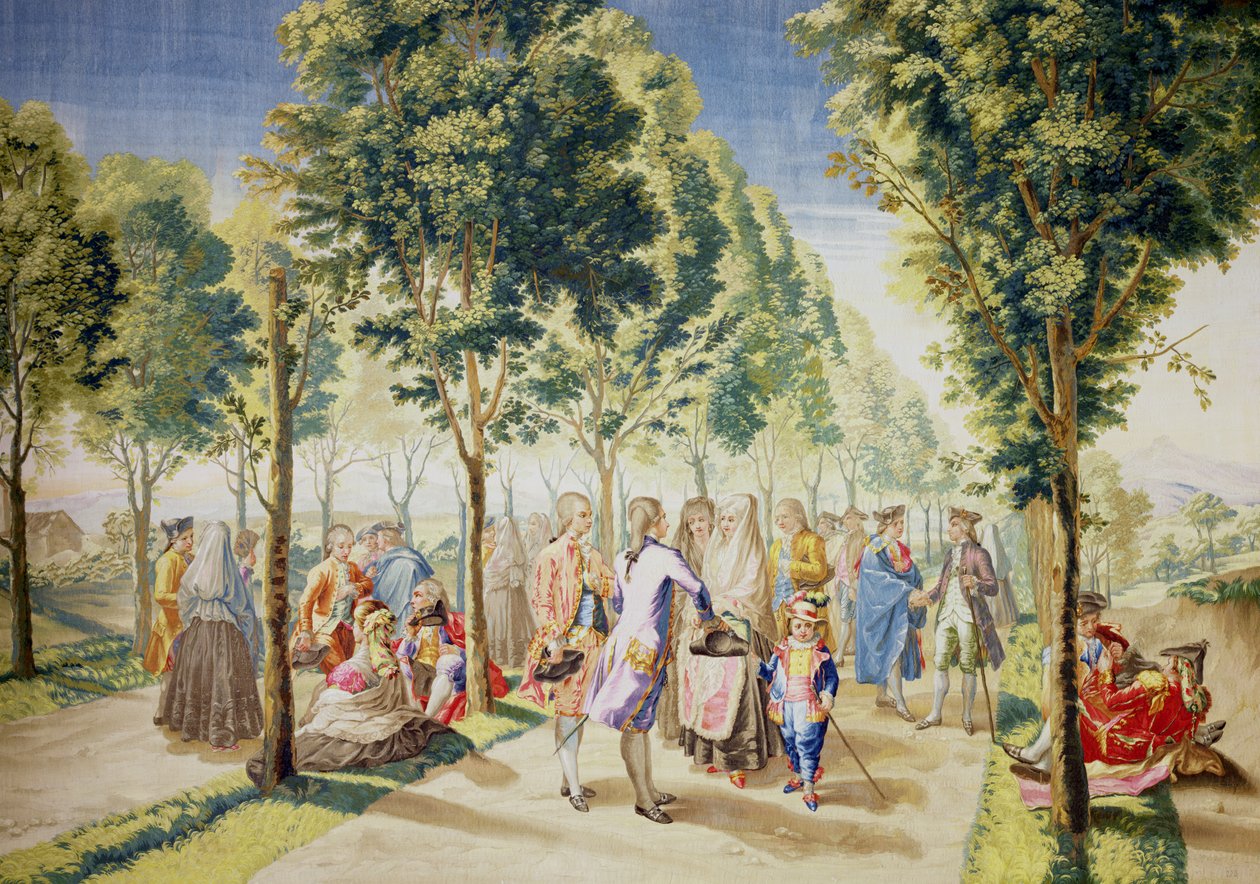 马德里Paseo de las Delicias（挂毯）（另见488630） 作者 拉蒙·巴约·苏比亚斯