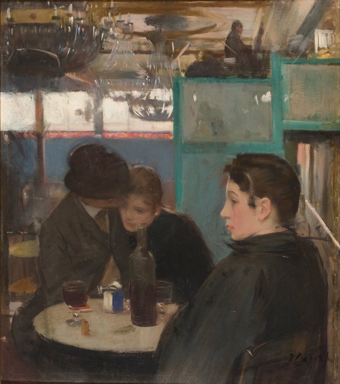 Moulin de la Galette的内部 作者 拉蒙·卡萨斯·卡博