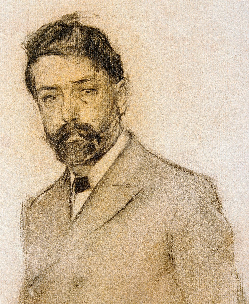 Portrait of the painter Lluis Graner (1863-1929), detail 作者 拉蒙·卡萨斯·卡博