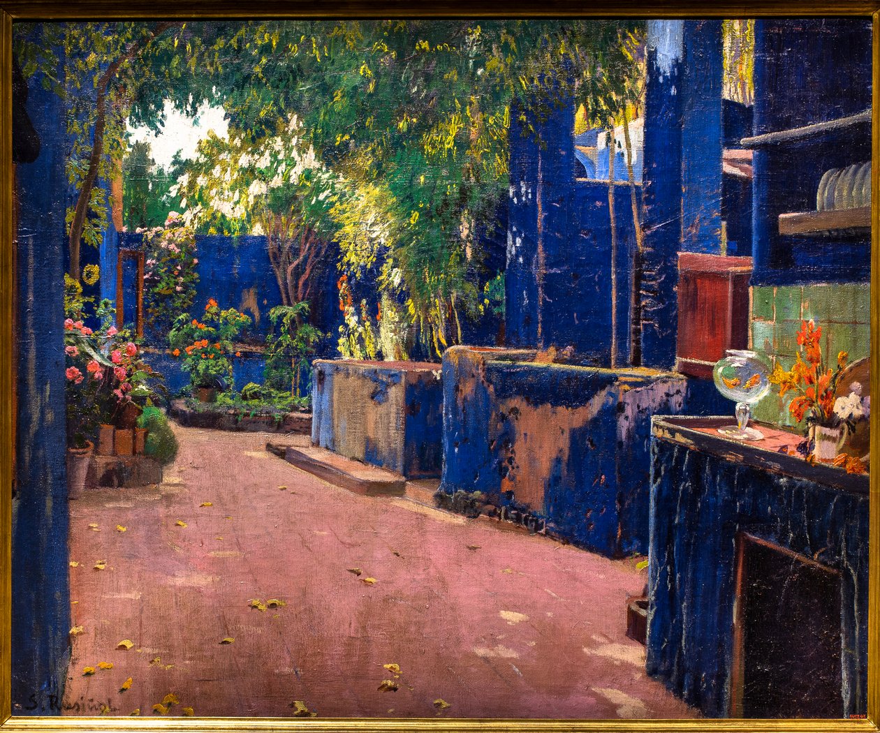 蓝色天井 作者 拉蒙和鲁西诺·圣地亚哥（1861-1932）卡萨斯