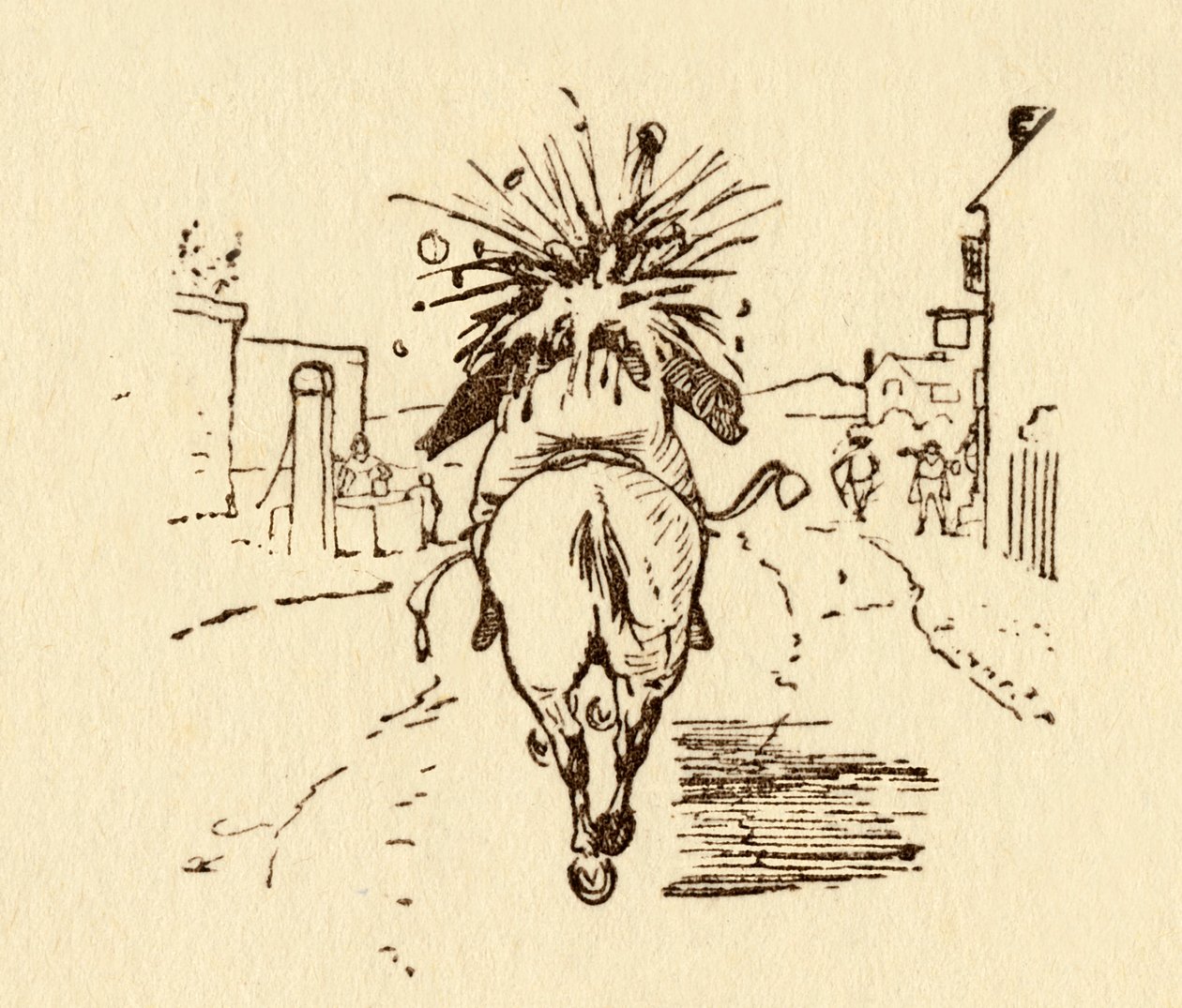 约翰·吉尔宾斯酒瓶爆炸，1878年，c1918年。 作者 伦道夫·卡尔德科特