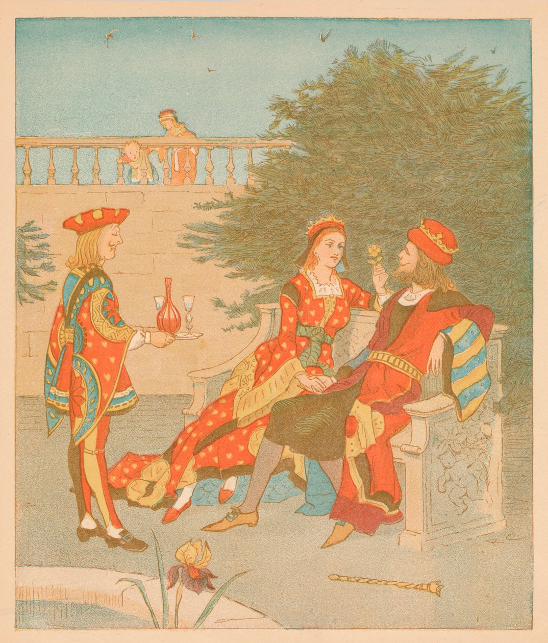 心之n和心之女王，1880年。 作者 伦道夫·卡尔德科特