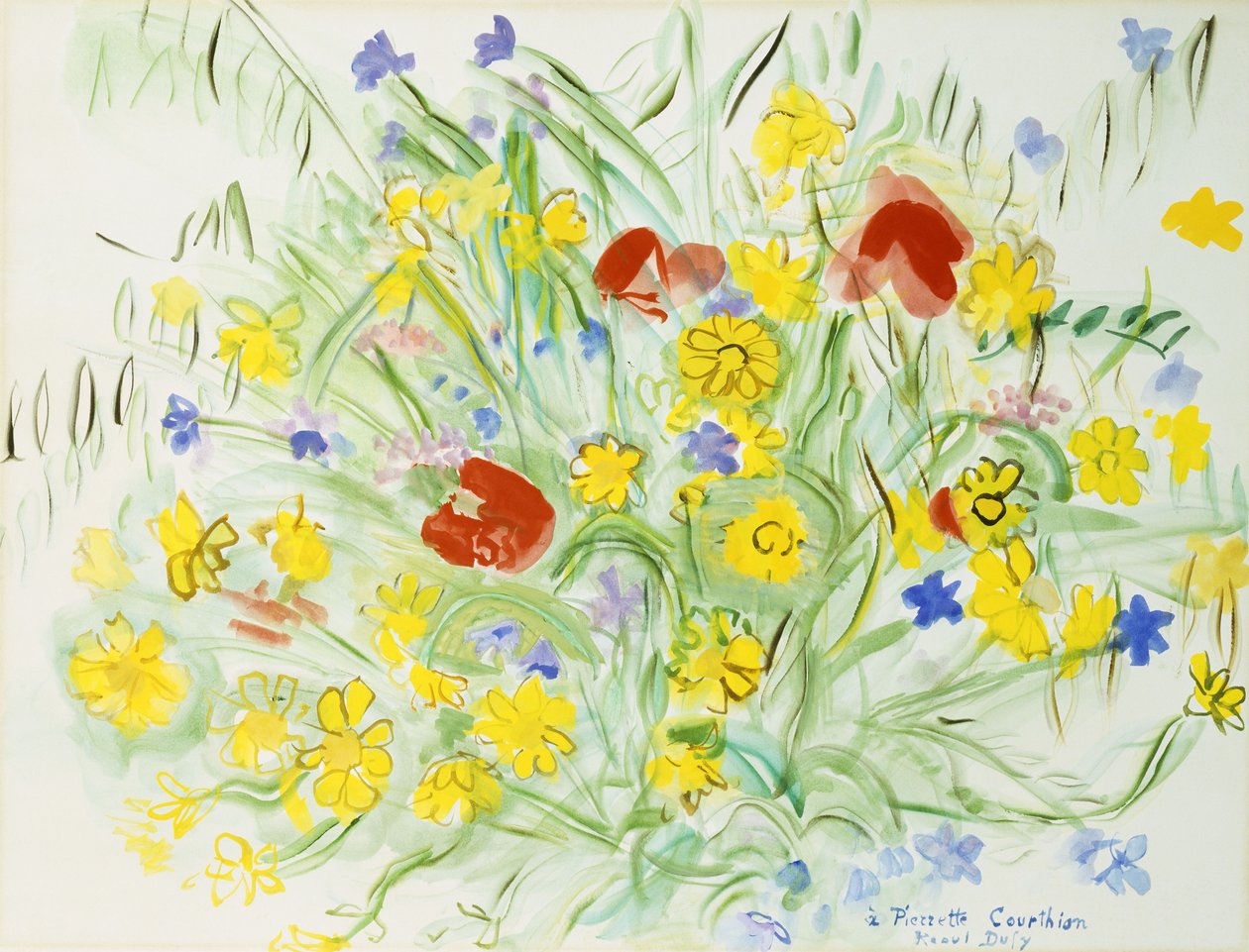 野花花束; Bouquet de Fleurs des Champs 作者 拉乌尔·杜菲