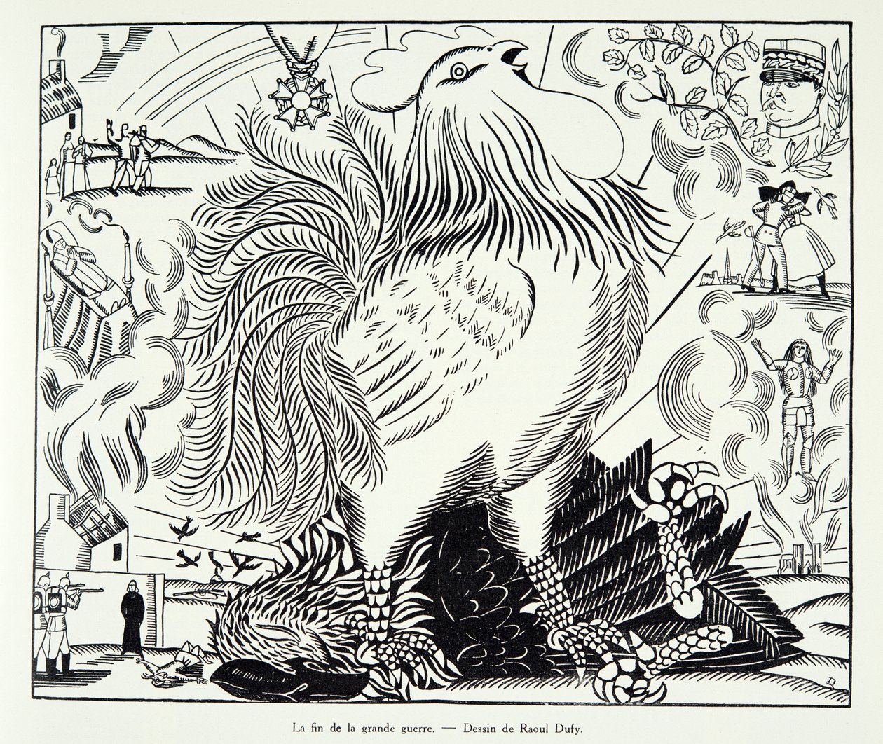大战结束》，选自《第三共和国史》，第一卷，《政治史》，1933 年出版（石印本） 作者 拉乌尔·杜菲