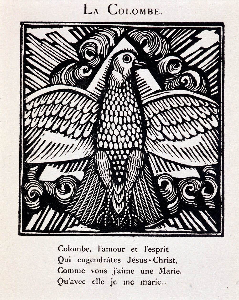 鸽子--《Le Bestiaire ou cortège d