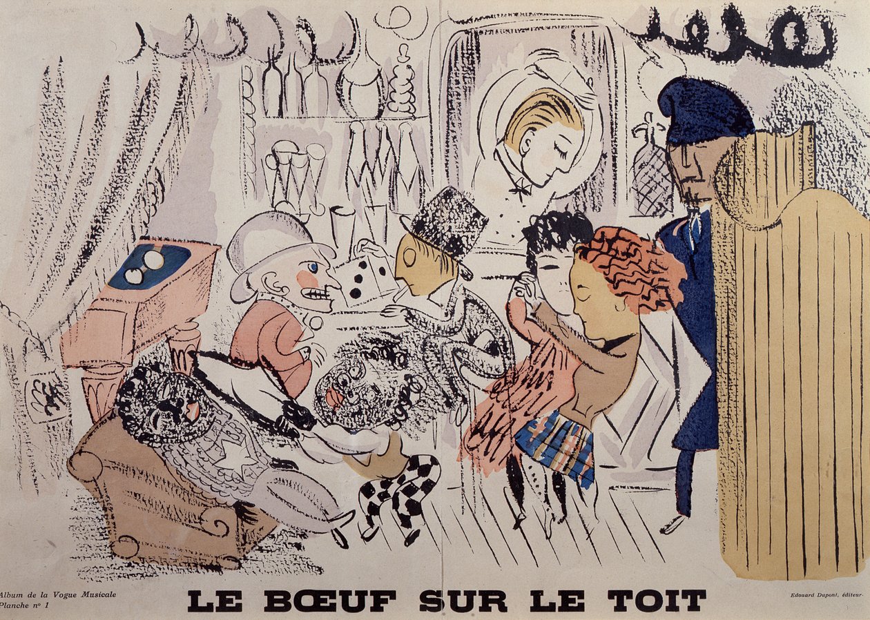 Le Boeuf sur le Toit，《La Vogue Musicale》创刊号插图 作者 拉乌尔·杜菲