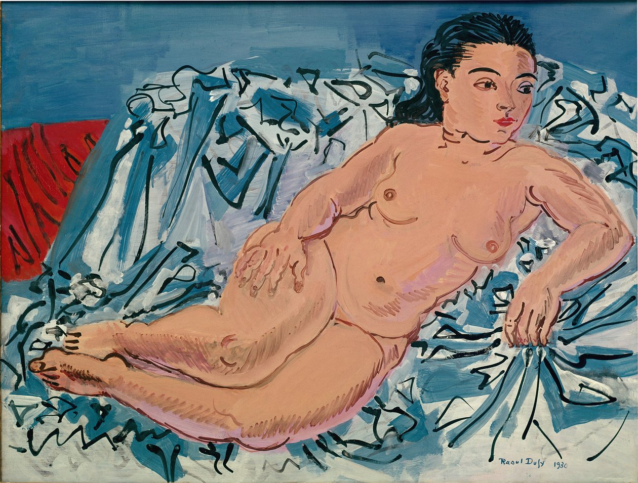 裸女（布面油画 作者 拉乌尔·杜菲