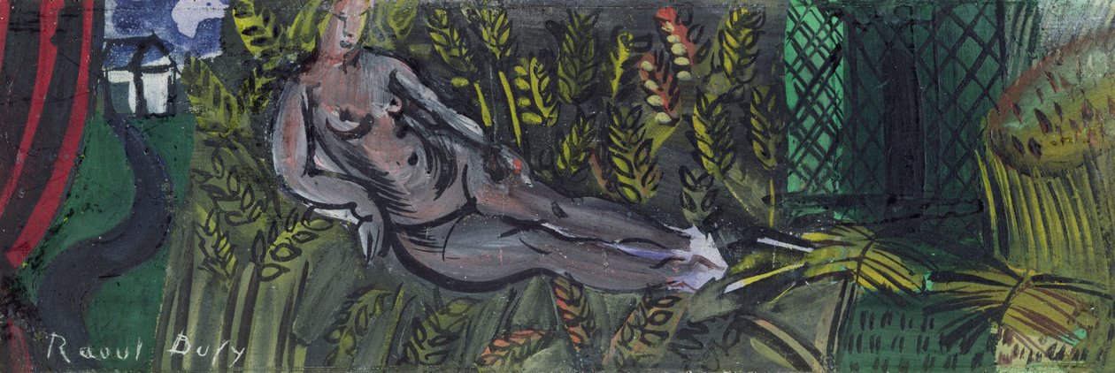 麦田中的仙女（布面油画） 作者 拉乌尔·杜菲