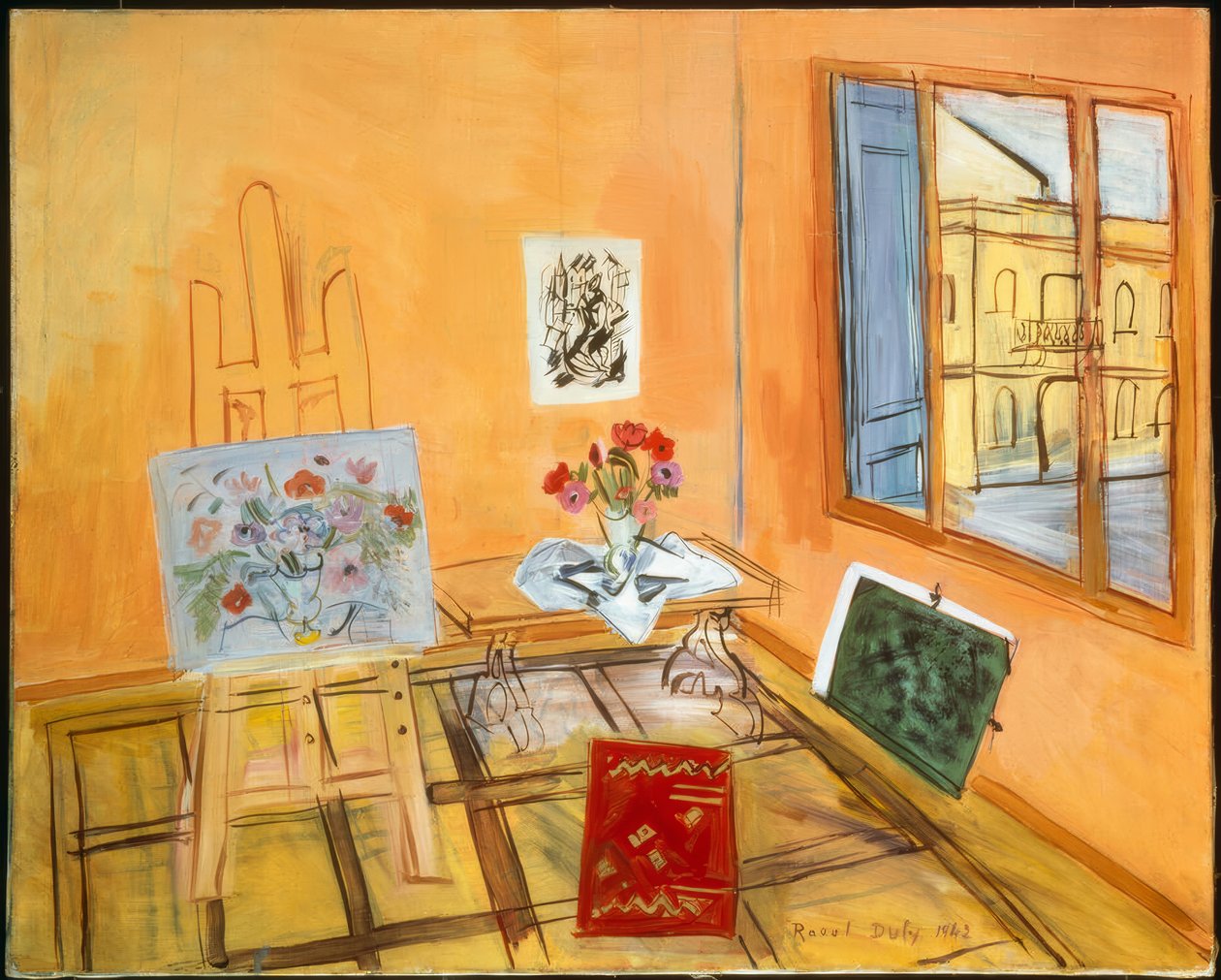 带花束的工作室 作者 拉乌尔·杜菲