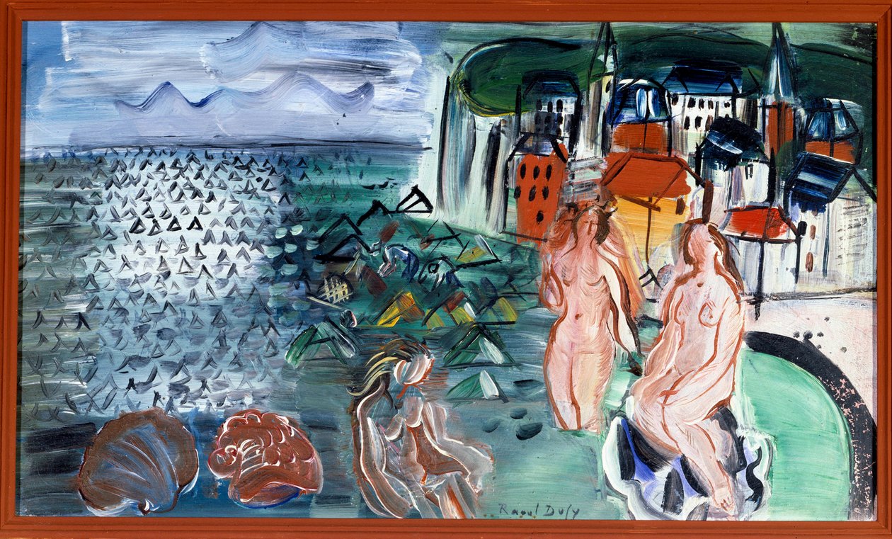 圣阿德雷斯海湾（圣阿德雷斯），20 世纪（布面油画） 作者 拉乌尔·杜菲