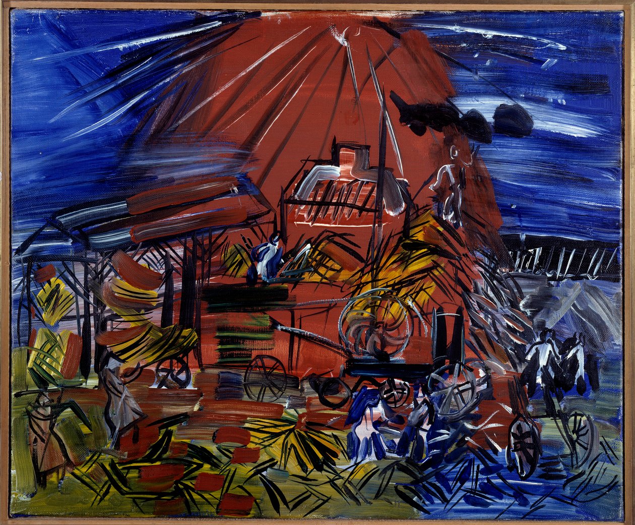 红与蓝》，20 世纪（布面油画） 作者 拉乌尔·杜菲
