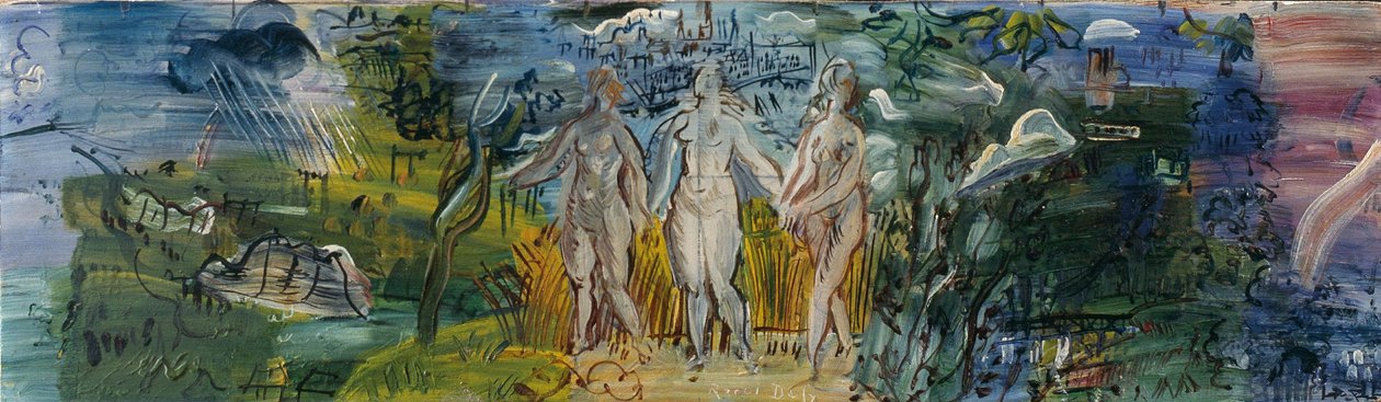 塞纳河、马恩河和瓦兹河，约 1938-39 年（木板油画） 作者 拉乌尔·杜菲
