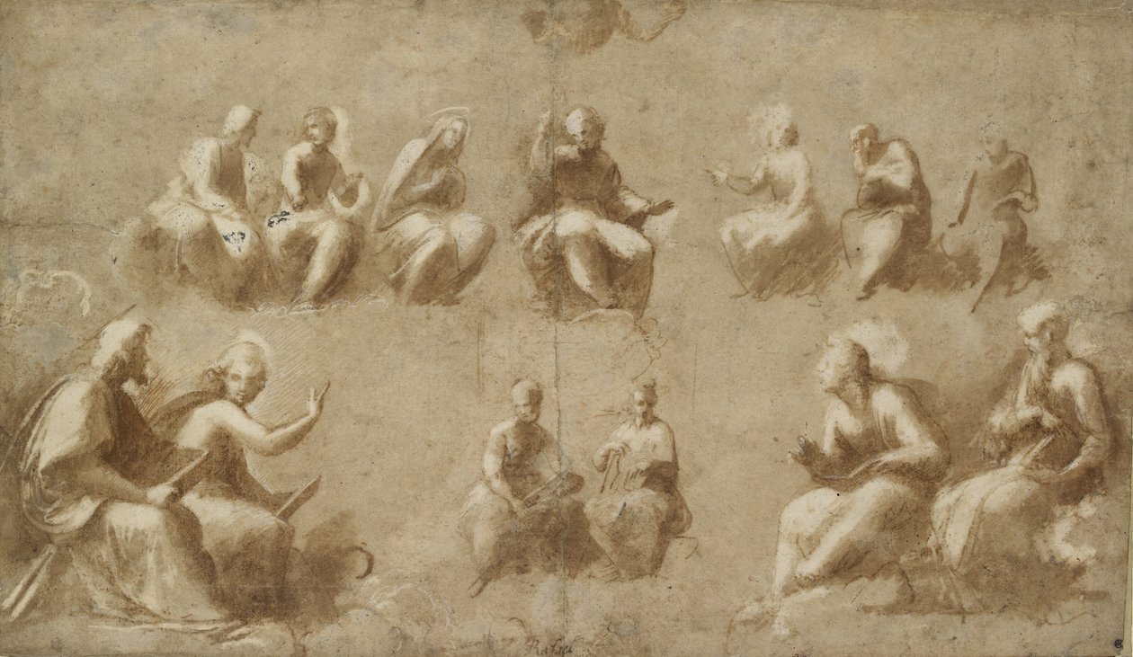 基督和荣耀中的圣徒 作者 拉斐尔（Raffaello Sanzio Raphael）