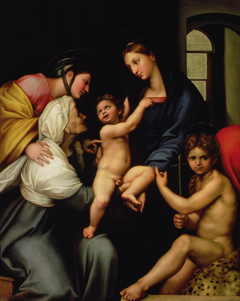 复古的麦当娜 作者 拉斐尔（Raffaello Sanzio Raphael）