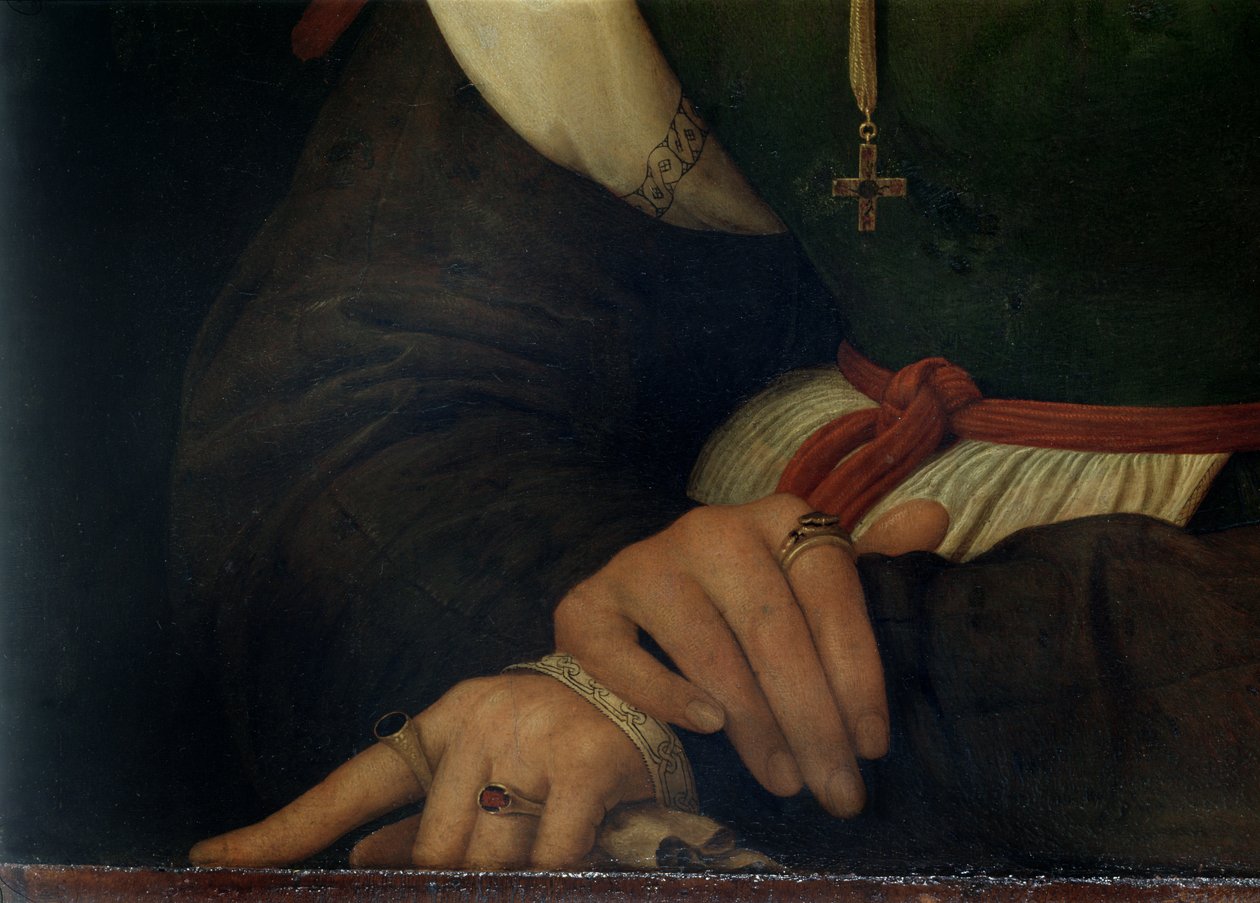 女人的肖像（La Muta），1507（细节）（见21465,205588） 作者 拉斐尔（Raffaello Sanzio Raphael）