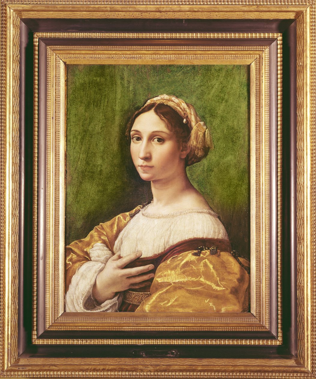一名年轻女子的画像 作者 拉斐尔（Raffaello Sanzio Raphael）