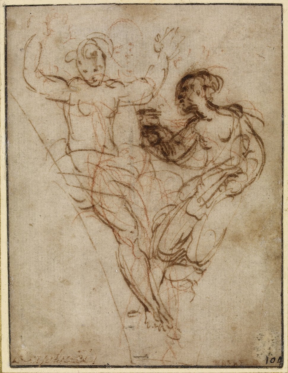 Psyche向维纳斯赠送的Proserpine花瓶，WA1846.286 作者 拉斐尔（Raffaello Sanzio Raphael）