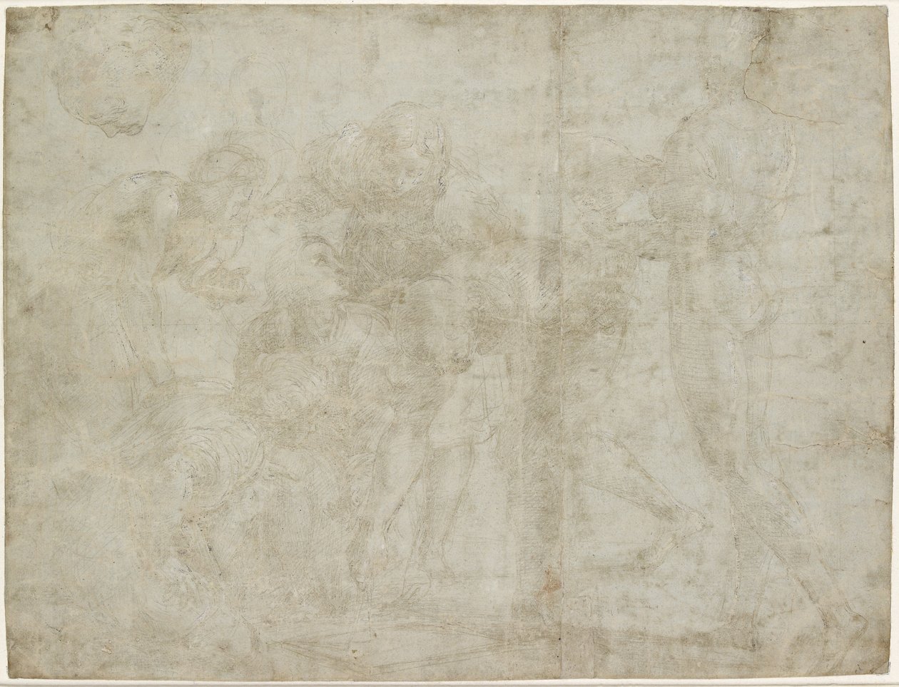 Recto：Euclid指导他的学生，WA1846.194 作者 拉斐尔（Raffaello Sanzio Raphael）