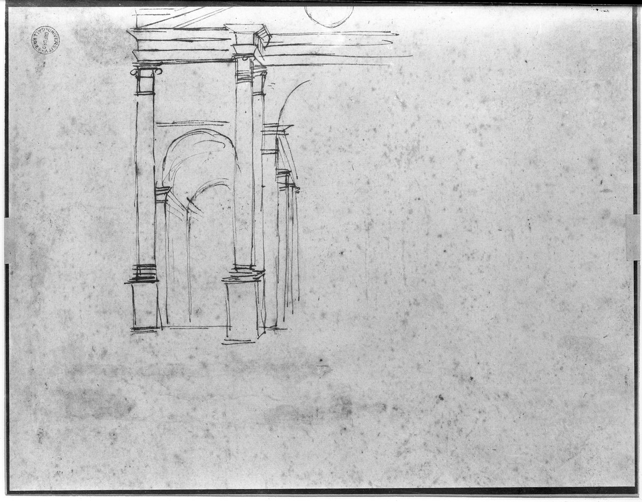 Recto：研究具有臂展开的半长图，WA1846.175 作者 拉斐尔（Raffaello Sanzio Raphael）