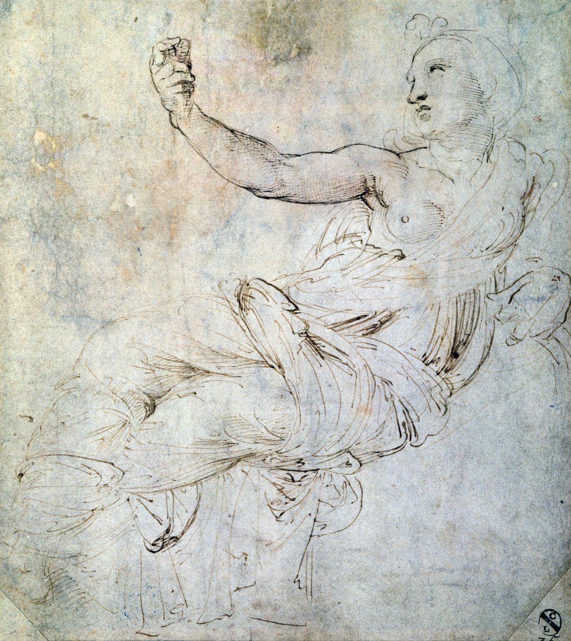 研究阿里阿德涅，为&39;The Parnassus&39;，1510-11 作者 拉斐尔（Raffaello Sanzio Raphael）