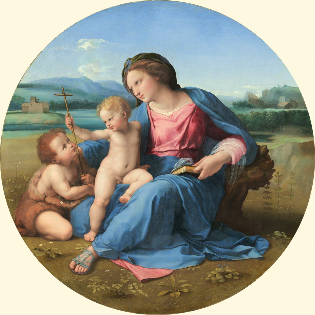 阿尔巴麦当娜，c。 1510 作者 拉斐尔（Raffaello Sanzio Raphael）
