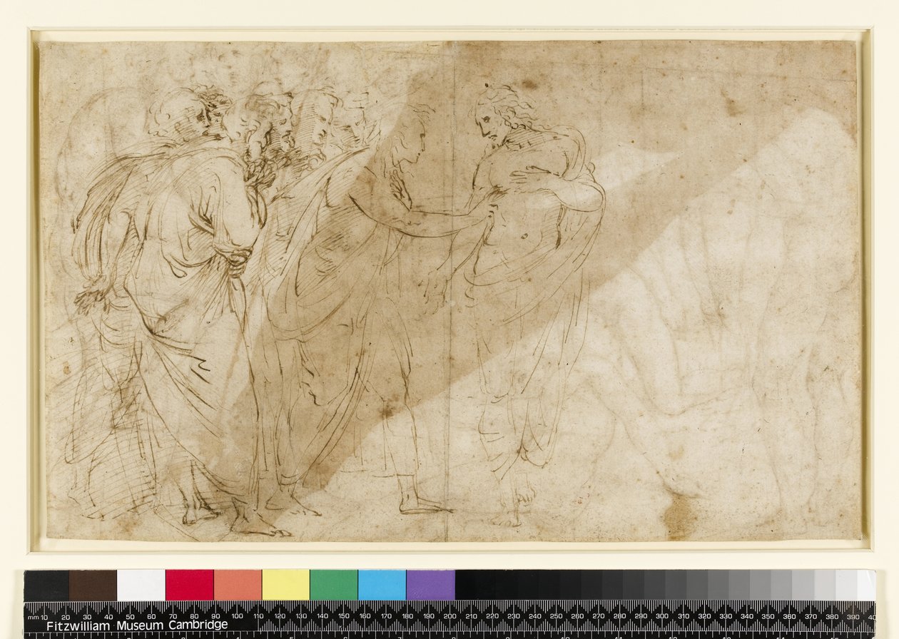 圣托马斯的Incredulity，c.1514（3551547的反面） 作者 拉斐尔（Raffaello Sanzio Raphael）