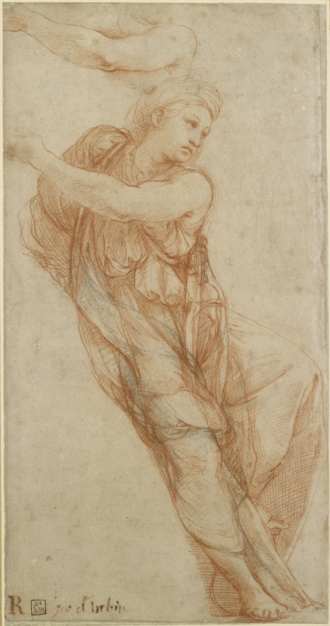Phrygian Sibyl，WA1846.203 作者 拉斐尔（Raffaello Sanzio Raphael）