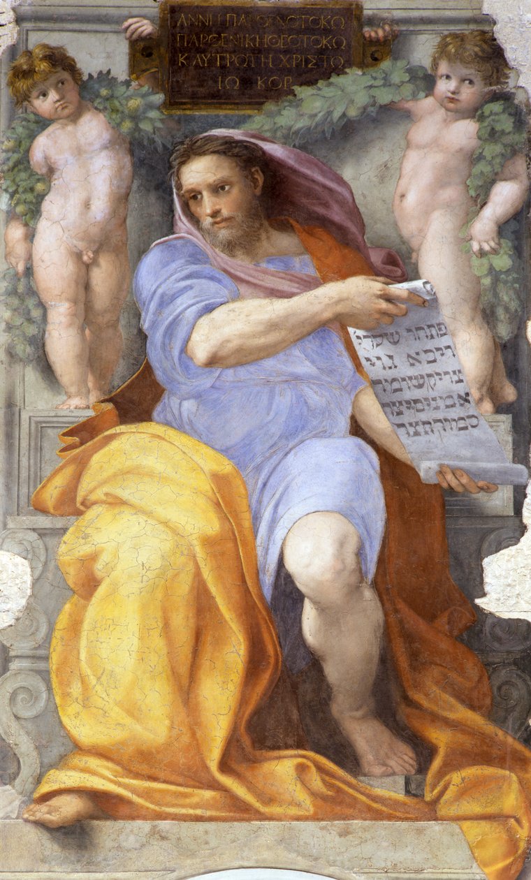先知以赛亚书，1512年 作者 拉斐尔（Raffaello Sanzio Raphael）