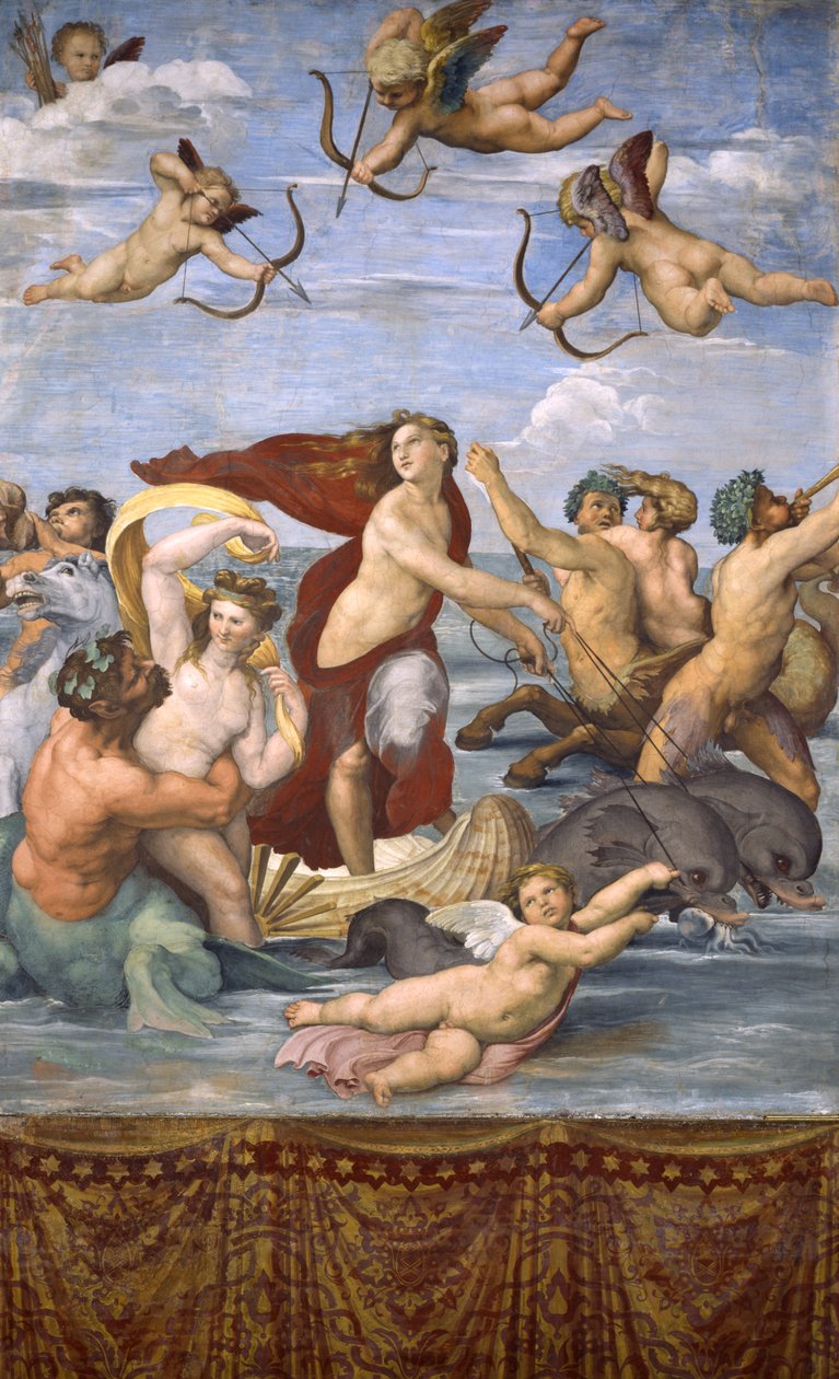 Galatea的胜利，1514年 作者 拉斐尔（Raffaello Sanzio Raphael）